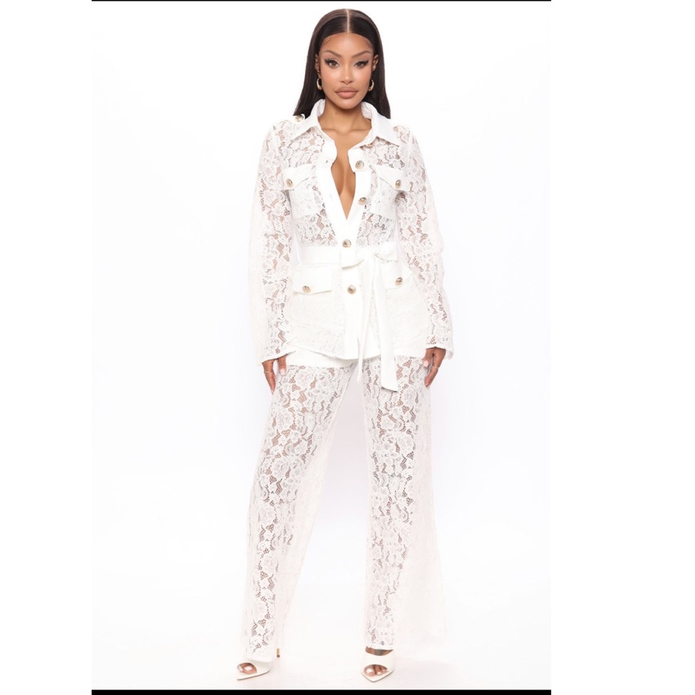 LACE PANT SET